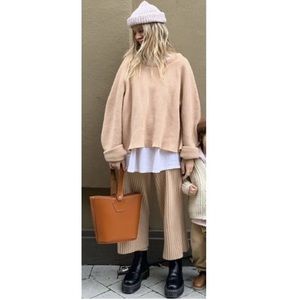 Baserange soft Wool Kai Sweater xs/s in beige pink